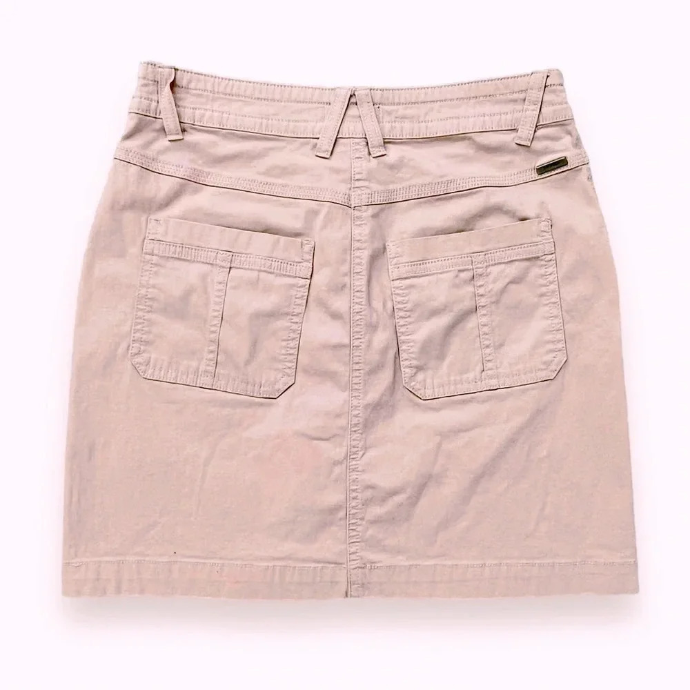 Prana “Elle” 4-Way Stretch Soft Pink Mini Skirt Front And Back Pockets Size 2/26 - Picture 6 of 8